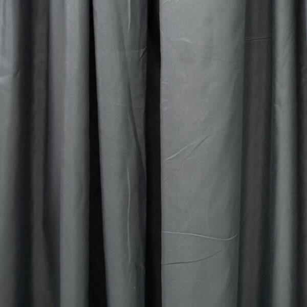 Black 2 Pack Taped Lined Curtain 150x218cm - Image 2