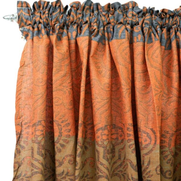 Vintage Textured Polycotton Taped Curtain 230x218cm