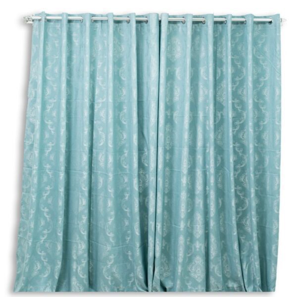 Embossed Wasbi Jacquard Eyelet Curtain 225x225cm - Image 3