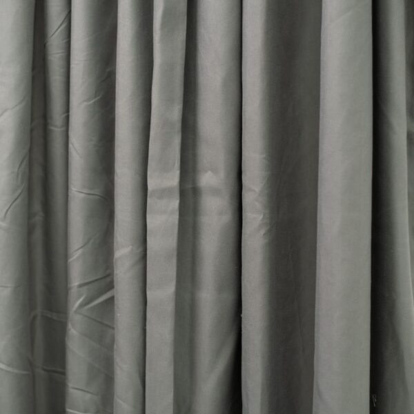 Dark Grey 2 Pack Taped Lined Curtain 150x218cm - Image 2