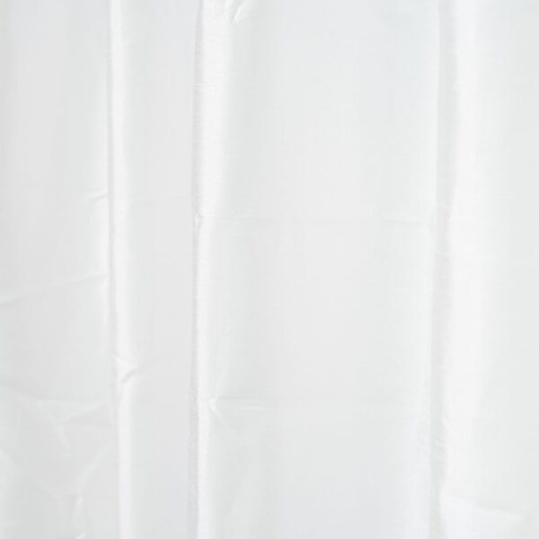 White Faux Silk Eyelet Curtain 225x225cm - Image 3