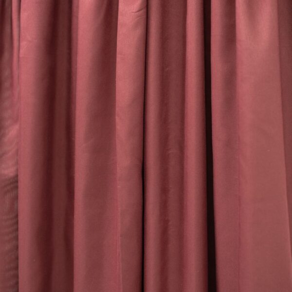 Maroon 2 Pack Taped Lined Curtain 150x218cm - Image 2