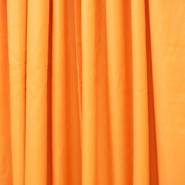 Bright Orange 2 Pack Taped Lined Curtain 150x218cm - Image 2