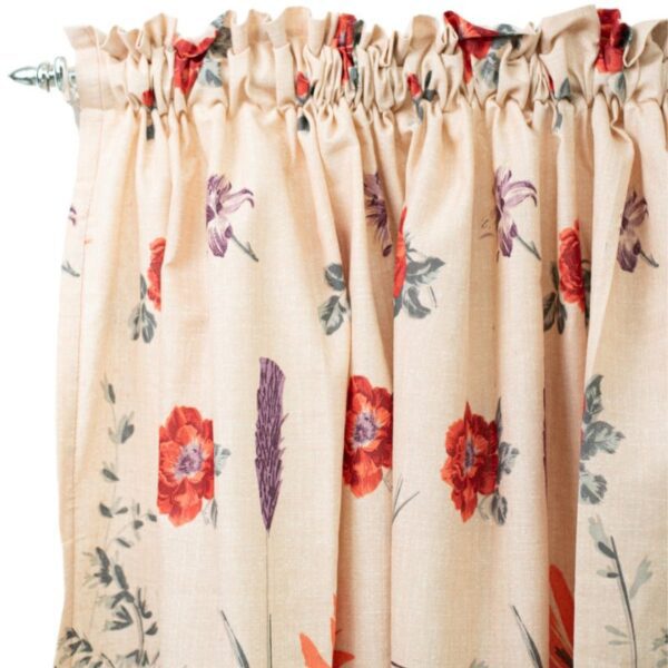 Harmony Textured Polycotton Taped Curtain 230x218cm