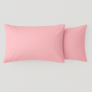 Hometouch Microfibre Pink 2 Pack Standard Pillowcases