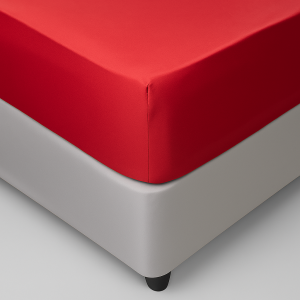 Hometouch Microfibre Red Fitted Sheet