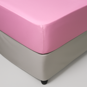 Hometouch Microfibre Pink Fitted Sheet