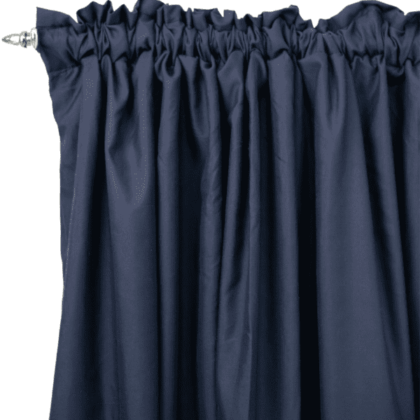 Navy 2 Pack Taped Lined Curtain 150x218cm