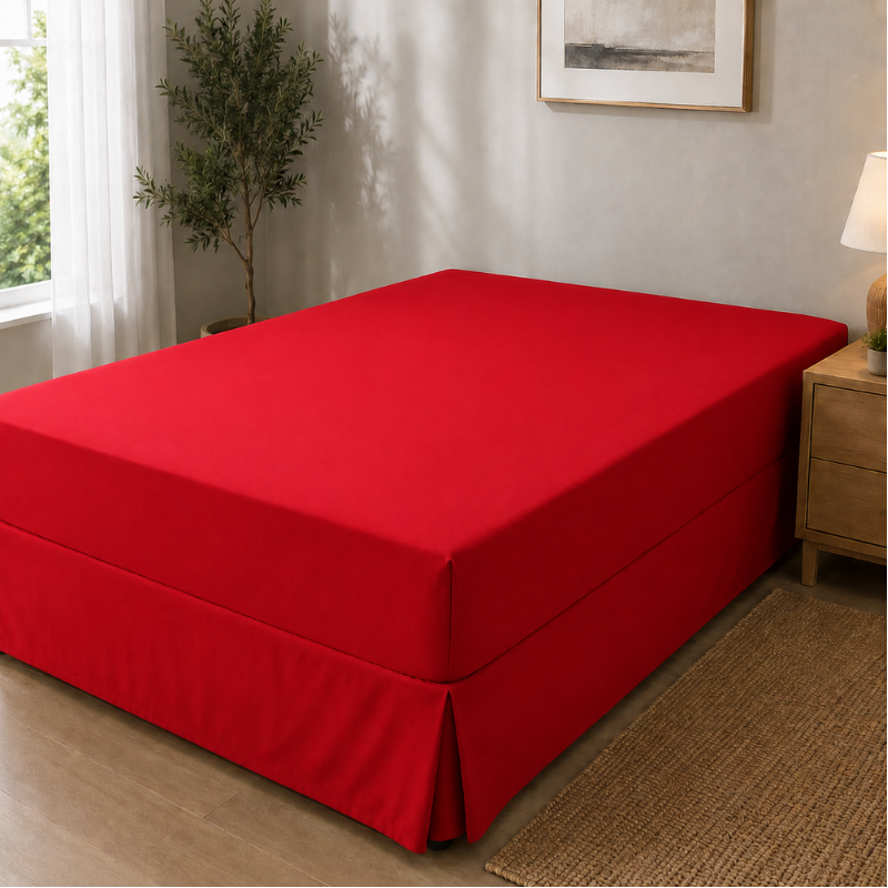 Hometouch Essentials Collection Easy Fit Combo Sheet – Red
