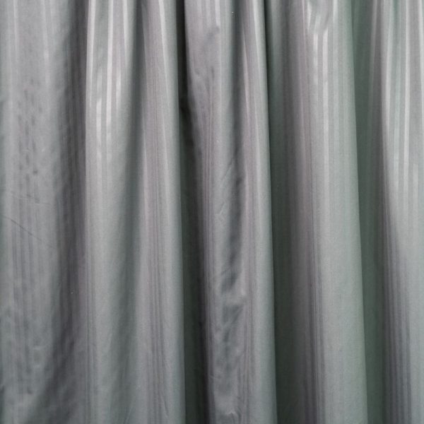 Embossed Grey 2 Pack Taped Lined Curtain 150x218cm - Image 2