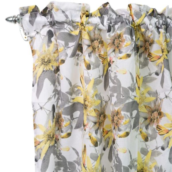 Buttercup Floral Café Taped Curtain 230x120cm - Image 2