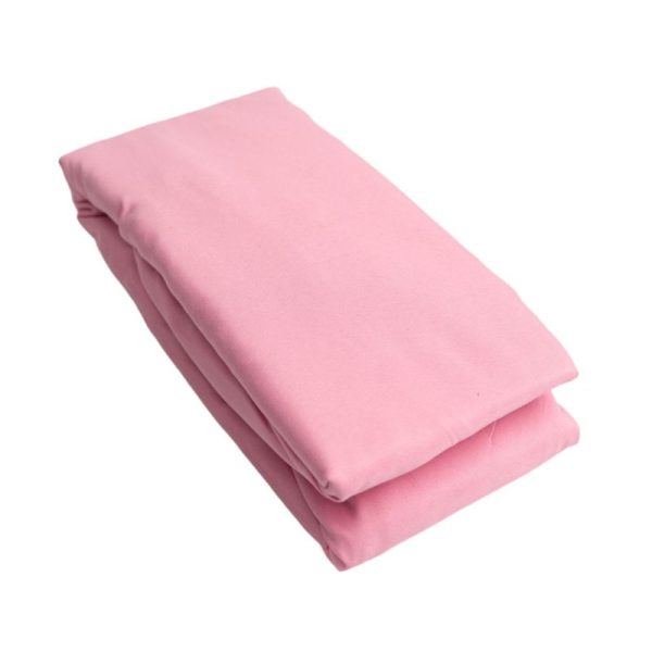 Microfiber Pink Fitted Sheet - Image 3