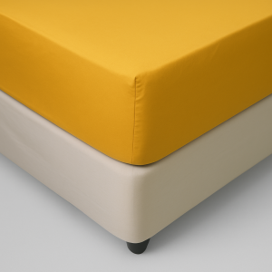 Hometouch Microfibre Mustard Fitted Sheet