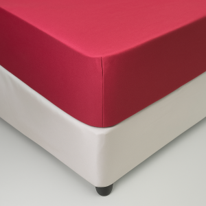 Hometouch Microfibre Maroon Fitted Sheet