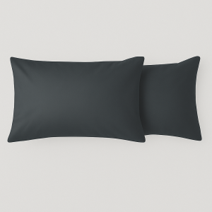 Hometouch Essentials Collection Standard Pillowcases – 2 Pack – Black