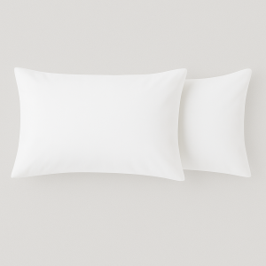 Hometouch Microfibre White 2 Pack Standard Pillowcases