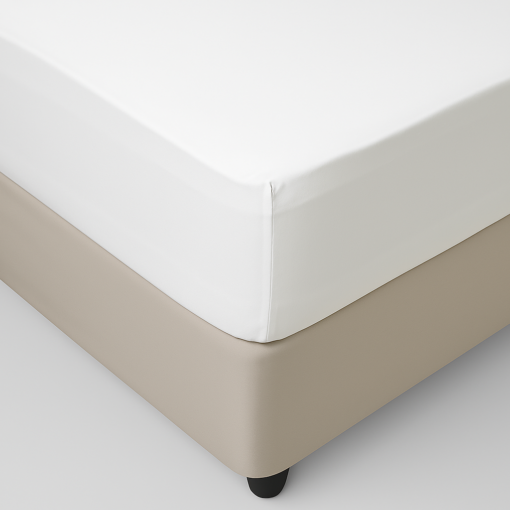 Hometouch Microfibre White Fitted Sheet