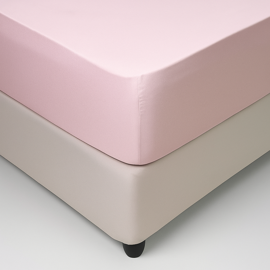 Hometouch Microfibre Blush Fitted Sheet