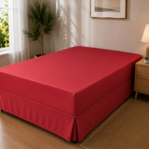 Hometouch Microfibre Maroon Easy Fit Combo Sheet