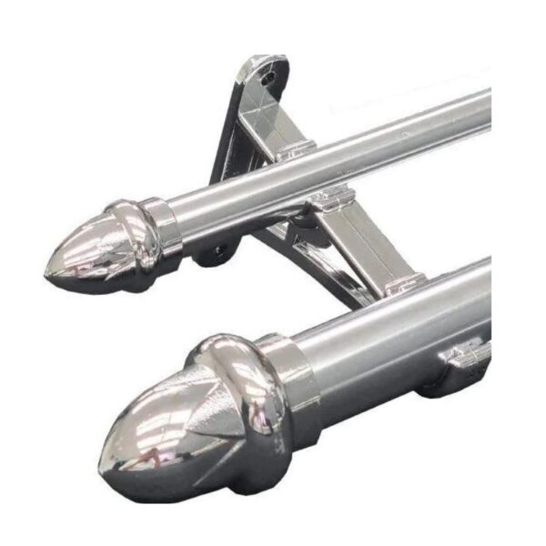 Curtain Rod Double Silver