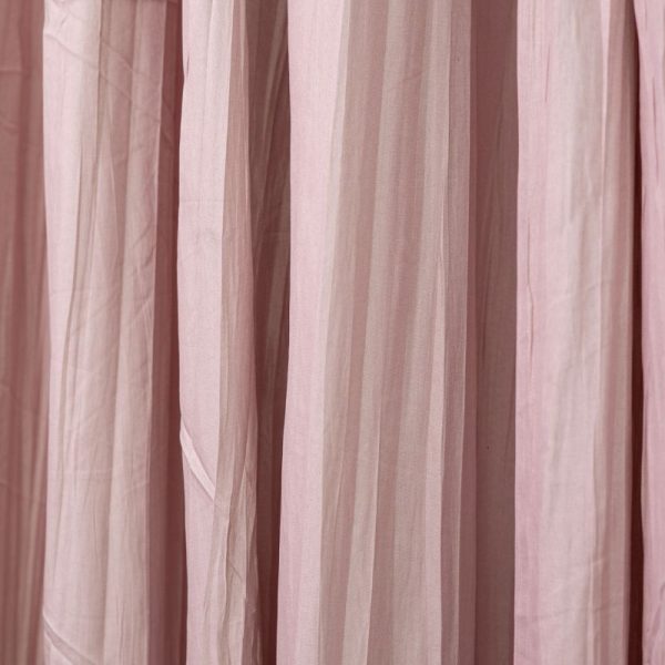 Blush Crinkle Eyelet Curtain 230x225cm - Image 2