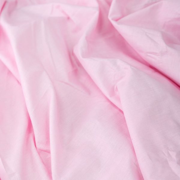 Pink Polycotton 144 Thread Count Fitted Sheet - Image 2