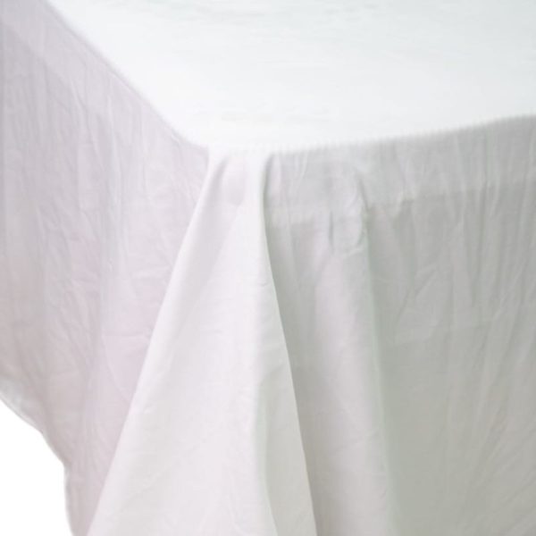 White 100% Cotton 200 Thread Count Flat Sheet