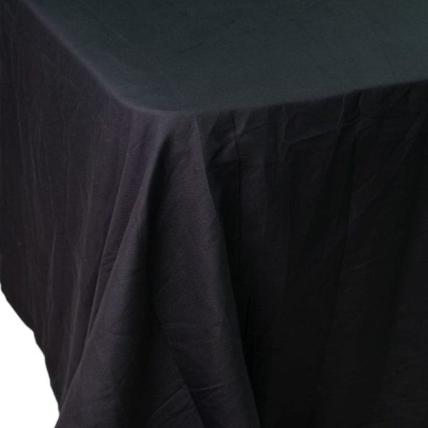 Black Polycotton 144 Thread Count Flat Sheet