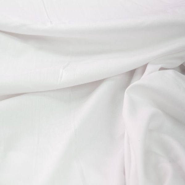 White 100% Cotton 200 Thread Count Flat Sheet - Image 2