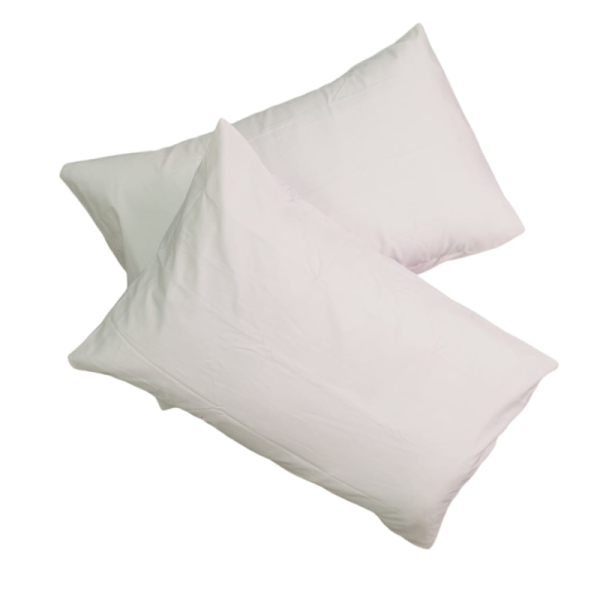 Off White 100% Cotton 200 Thread Count 2 Pack Standard Pillowcase