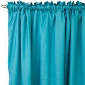 Dark Turquoise 2 Pack Taped Lined Curtain 150x218cm