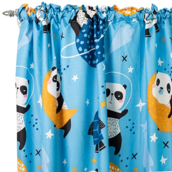 Panda 2 Pack Taped Lined Curtain 150x218cm