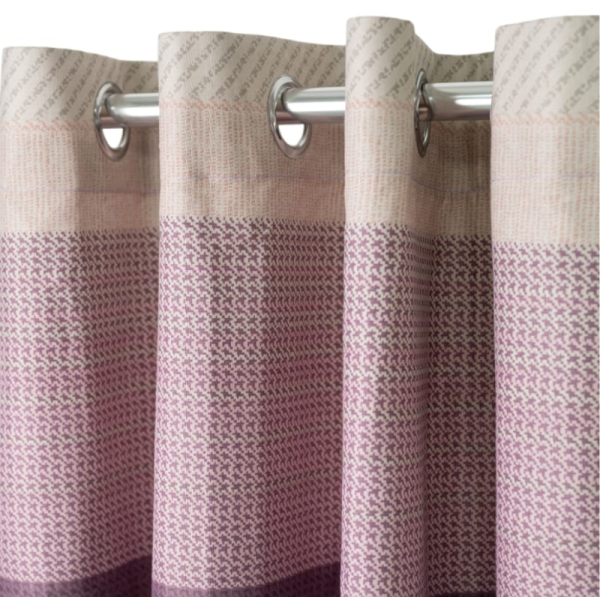 Lilac Luxe Textured Polycotton Eyelet Curtain 225x225cm