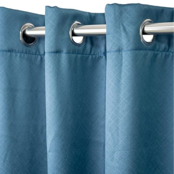 Blue Horizon Blockout Eyelet Curtain 140x225cm