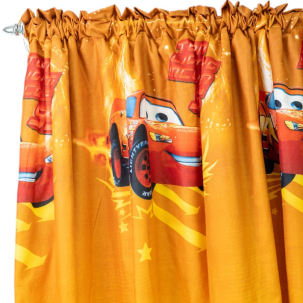 Cars 2 Pack Taped Lined Curtain 150x218cm