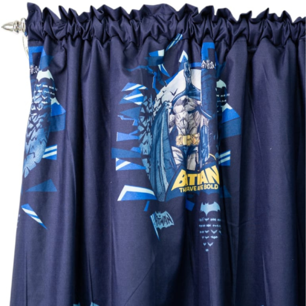 Batman 2 Pack Taped Lined Curtain 150x218cm