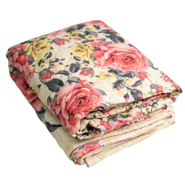 Instyle Collection Creamy Bloom Polycotton Quilt Set - Image 3