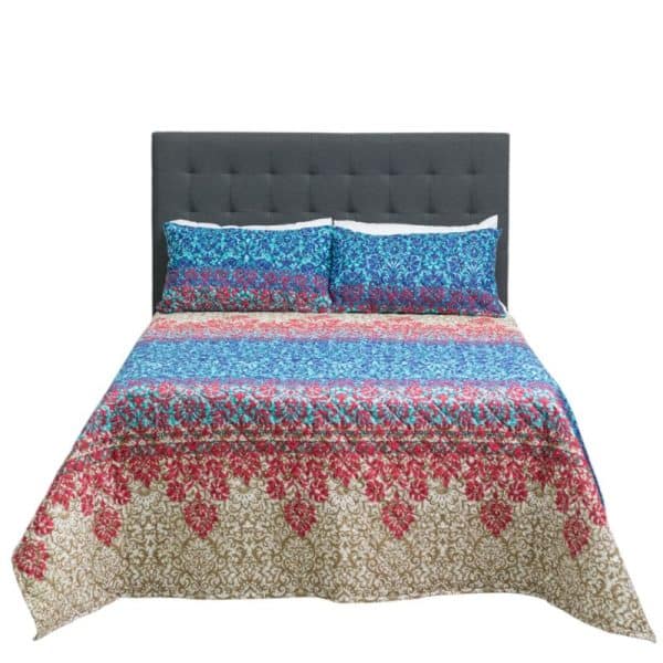 Instyle Collection Turquoise Trail Polycotton Quilt Set