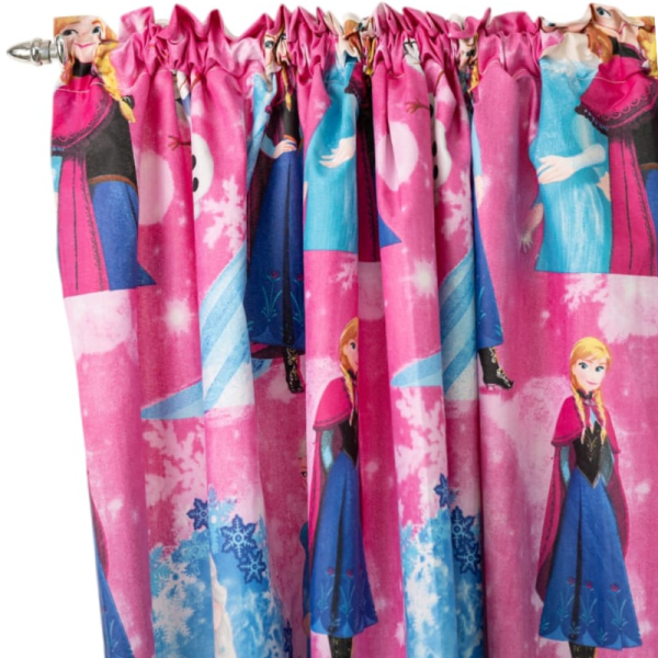 Frozen 2 Pack Taped Lined Curtain 150x218cm