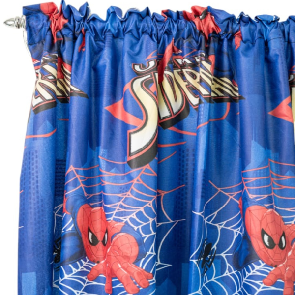 Spiderman 2 Pack Taped Lined Curtain 150x218cm