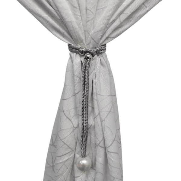 Grey 2 Pack Curtain Tieback