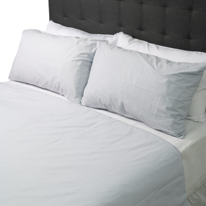 Hometouch Cotton Blend 144 Thread Count Duvet Cover Set – Light Blue - Image 2