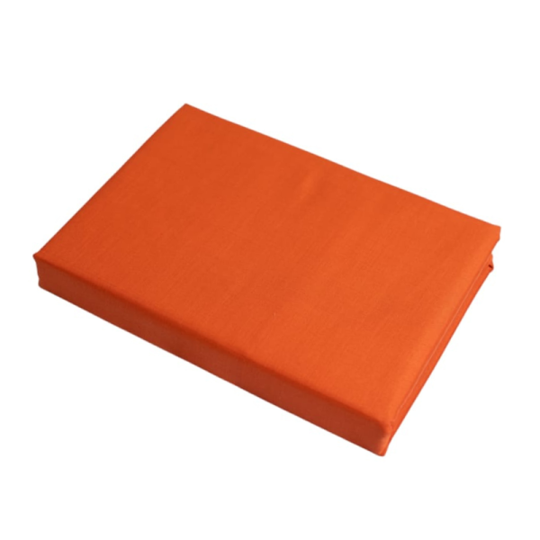 Burnt Orange Polycotton 144 Thread Count Duvet Cover Set - Image 3