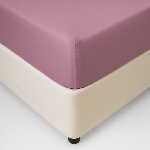 Hometouch Cotton Blend 250 Thread Count Fitted Sheet – Blush