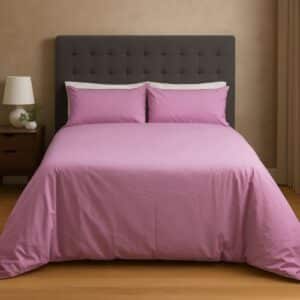 Hometouch Cotton Blend 250 Thread Count Duvet Cover Set – Blush