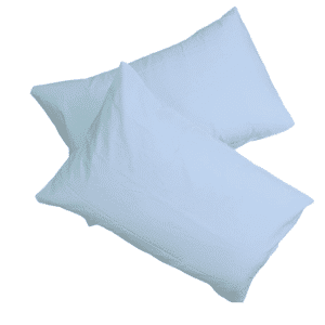Blue Polycotton 250 Thread Count 2 Pack Standard Pillowcase
