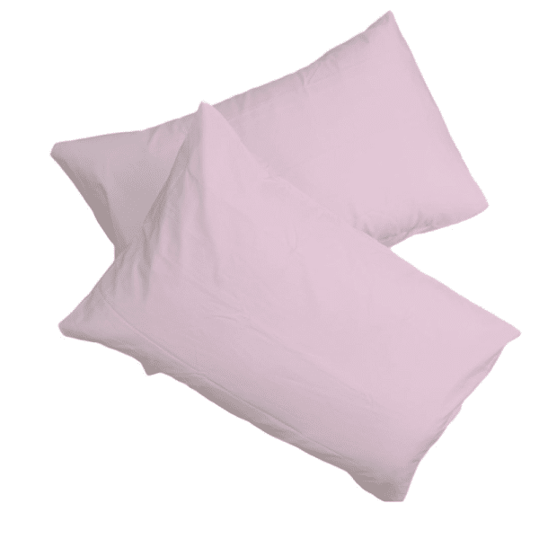 Blush Polycotton 250 Thread Count 2 Pack Standard Pillowcase