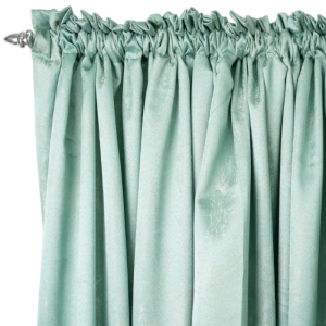Duck Egg Jacquard Taped & Lined Curtain 270x218cm (TAKE 2 FOR R639,99)