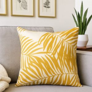 Mustard Fern Scatter Cushion 60x60cm (BUY ANY 3 & GET 1 FREE)