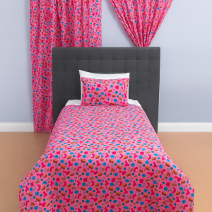 Kids Sweet Confetti Duvet Cover Set +2 Pack Taped Curtain (BUY ANY 3, ONLY PAY FOR 2!)